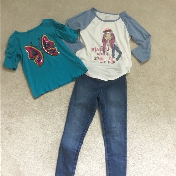 Girl’s blue jeans size 7 - Picture 8 of 10